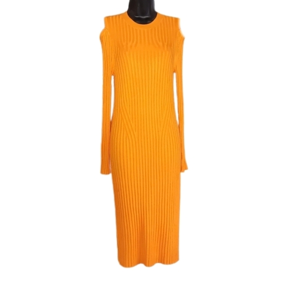 COLD Shoulder Ankle Length Dress ❤️ - Picture 1 of 3